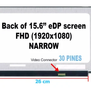 PANTALLA NARROW FHD 15,6" DE 30 PINES DE CONEXIÓN INVERTER 28CM SIN SOPORTES