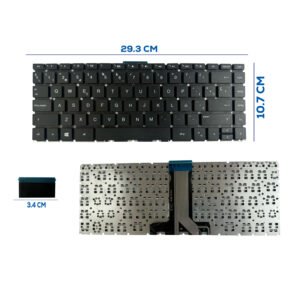 TECLADO HP 14 BS 14 CF 240 G6 G7 SIN FRAME BLACK
